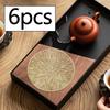 Fashionable Reusable Drink Coasters Round PVC Cup Mats for Coffee Table Protection and Living Room Decor