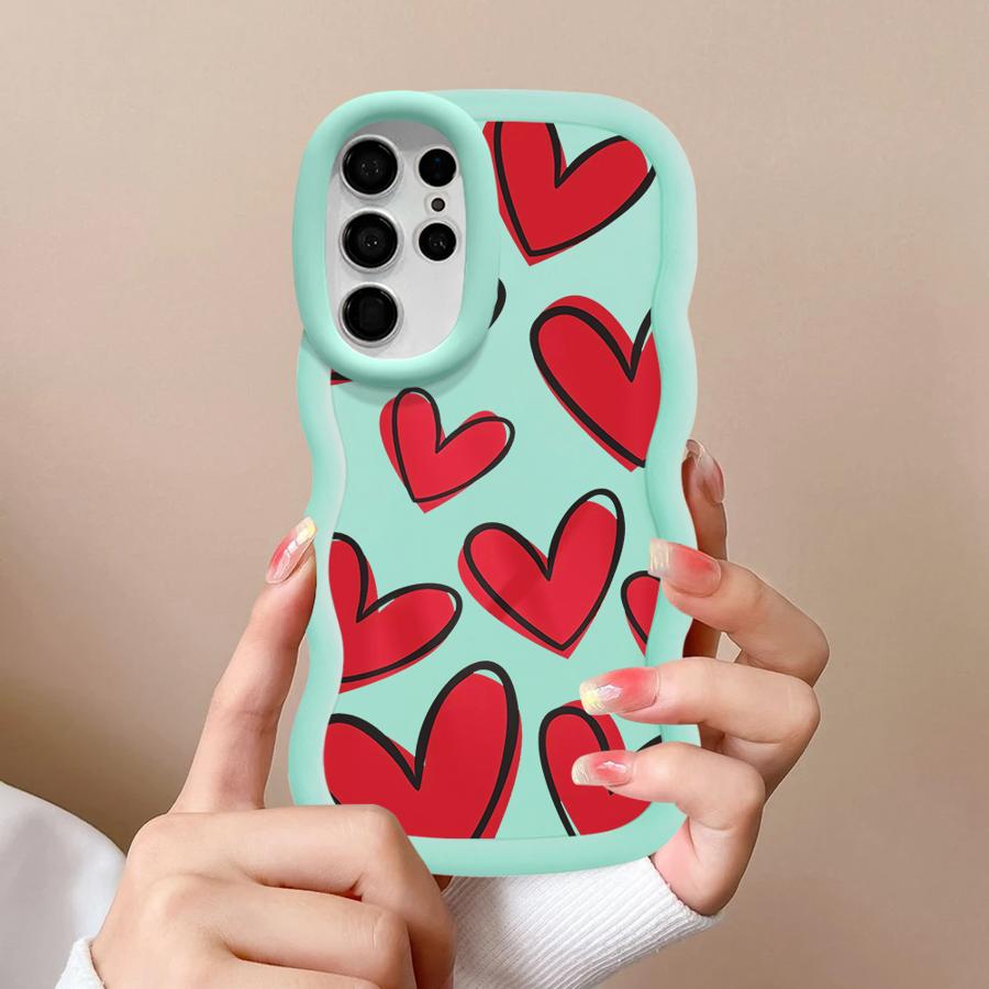 

Мягкий чехол-накладка с рисунком Сердце для Samsung Galaxy A25 S21 S22 Ultra S23 Plus S24 S25 S20 FE A26 A54 A34 A24 A35 A36 A55 Galaxy S23 Ultra