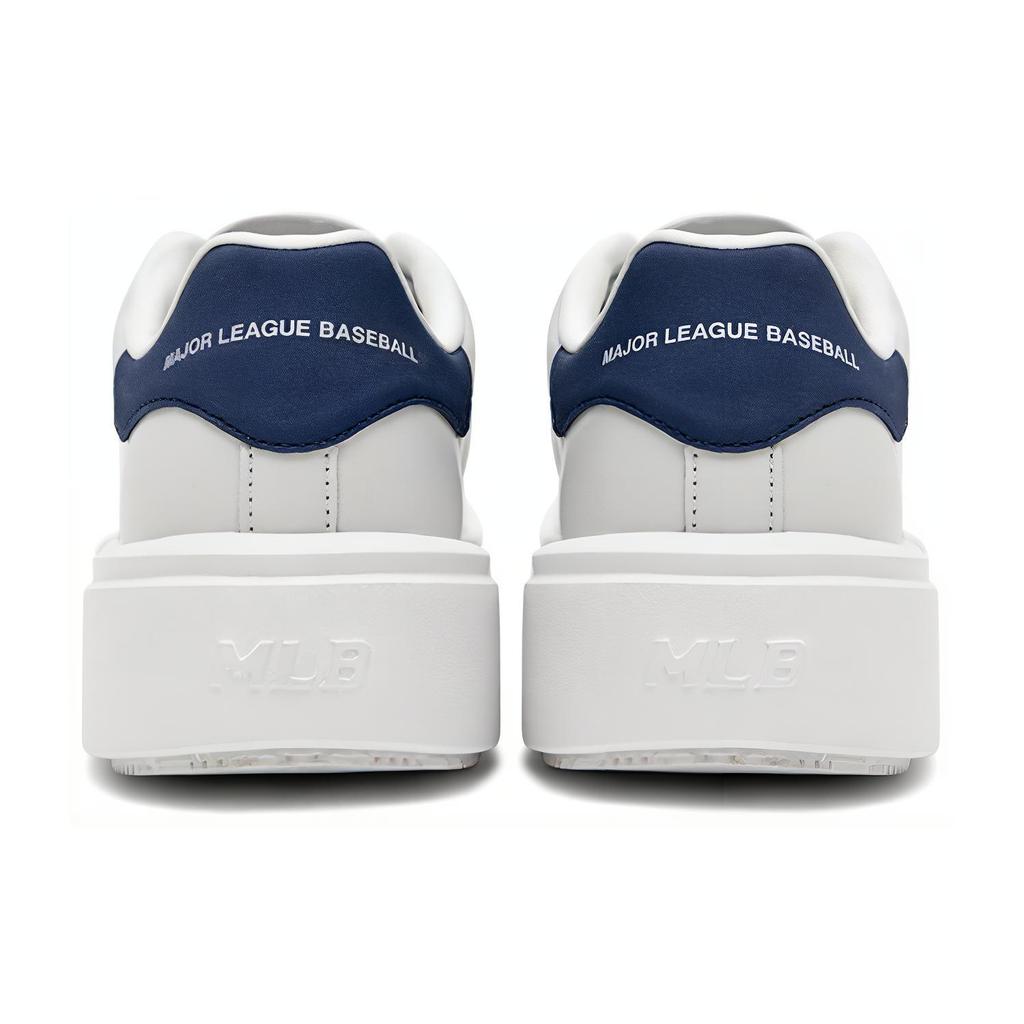 New MLB Chunky Classic Low Top Skateboard Shoes Unisex White Blue 3ASXCCB3N-07WHS