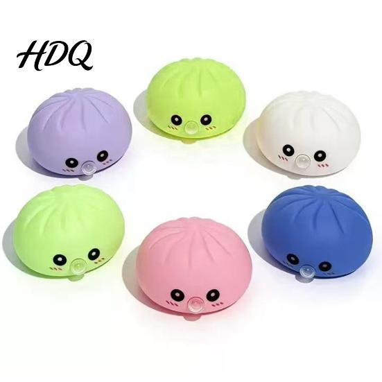 Steamed Bun Squeeze Toy Cartoon Expression Bubble Dumpling Stress Relief Gadget Fidget Hand Relaxation Decompression Tool