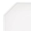 NARUMI WAKU WHITE Plate, 23cm, White, Simple and Stylish, Lunch Plate, Single Plate, Octagonal Plate, Microwaveable, Dishwasher Safe, 52100-5867