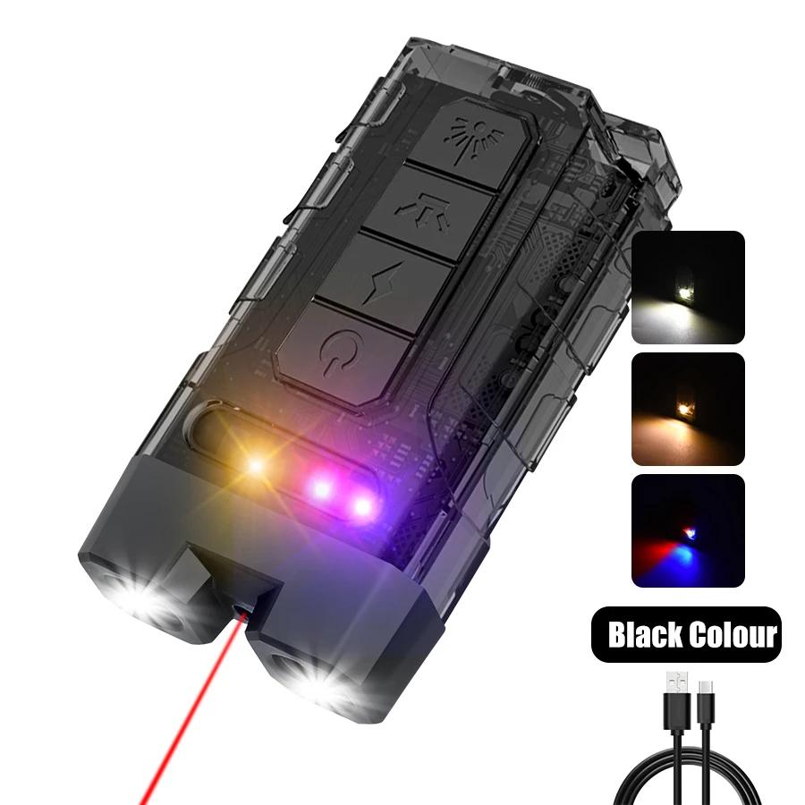 Super Bright Mini LED Flashlight USB Rechargeable Cap Clip Torch with Magnet Outdoor Portable Camping Fishing Emergency Light