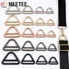 2/5/10Pcs Meetee 25-50mm Metal O Rings Buckle Tri-glide Slider Clasp Bag Strap Connect Buckles Belts Adjust Hook DIY Accessories