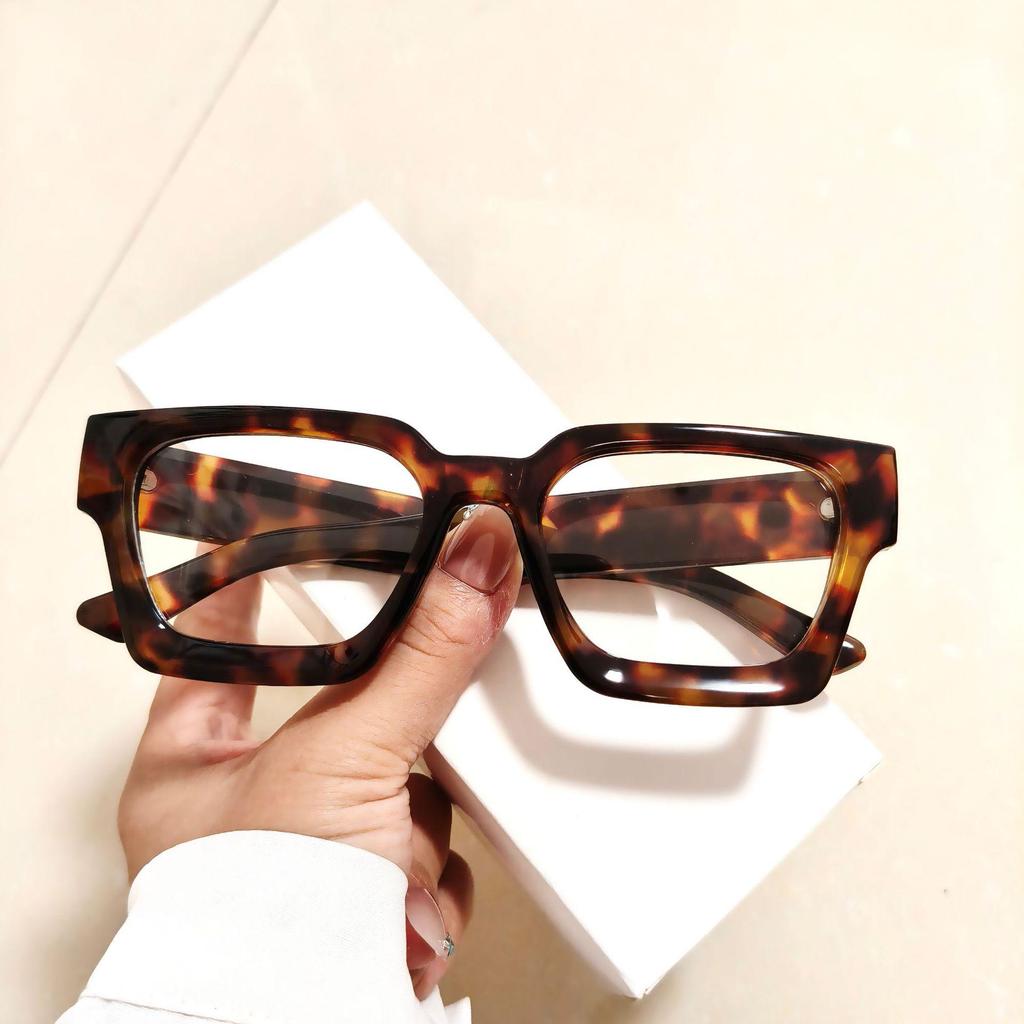 2025 Stylish Small Square Anti-Blue Light Glasses with Clear Lenses