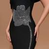 Luxury Diamond-Studded Evening Bandage Dress for Women