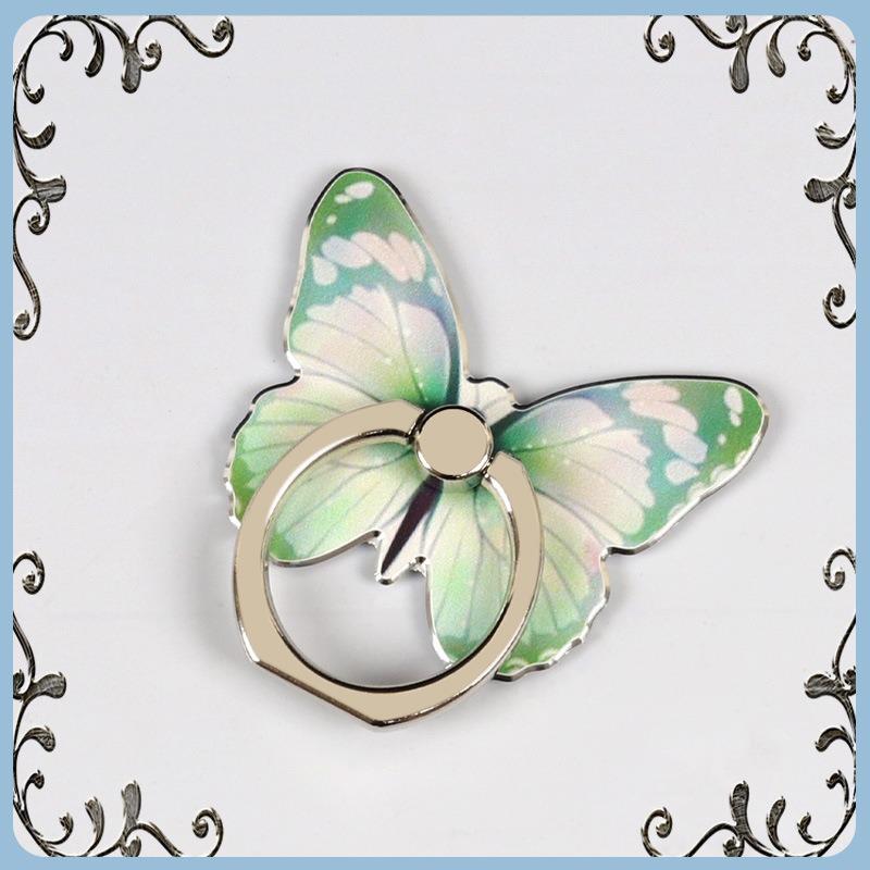 Mobile Phone Ring Buckle Holder Cartoon Cute Metal Desktop Creative New Painted Butterfly Mobile Phone Ring Buckle Holder