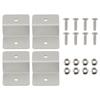 Compatible with Various Specifications of PV Modules these Z brackets come with Stainless Steel SUS304 Tightening Parts
