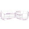 VidaXL Ensemble de canapés 2 pcs avec coussins Gris foncé Tissu 3202087