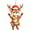 Acrylic Cat & Sloth Flat Christmas Tree Ornament Decorations