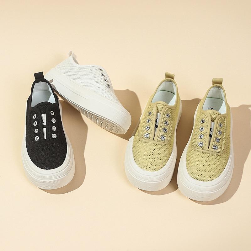Summer personalized platform canvas shoes student versatile canvas shoes women's casual white shoes