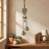 Bohemian Style Owl Wind Chime with Bell Wind Chime Pendant Vintage Wind Chime  Porch Hanging