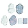 Resin Trays Making Mould Easy To Clean Silicone Casting Mold Handmade Saucer Accessory Mould for DIY Enthusiasts