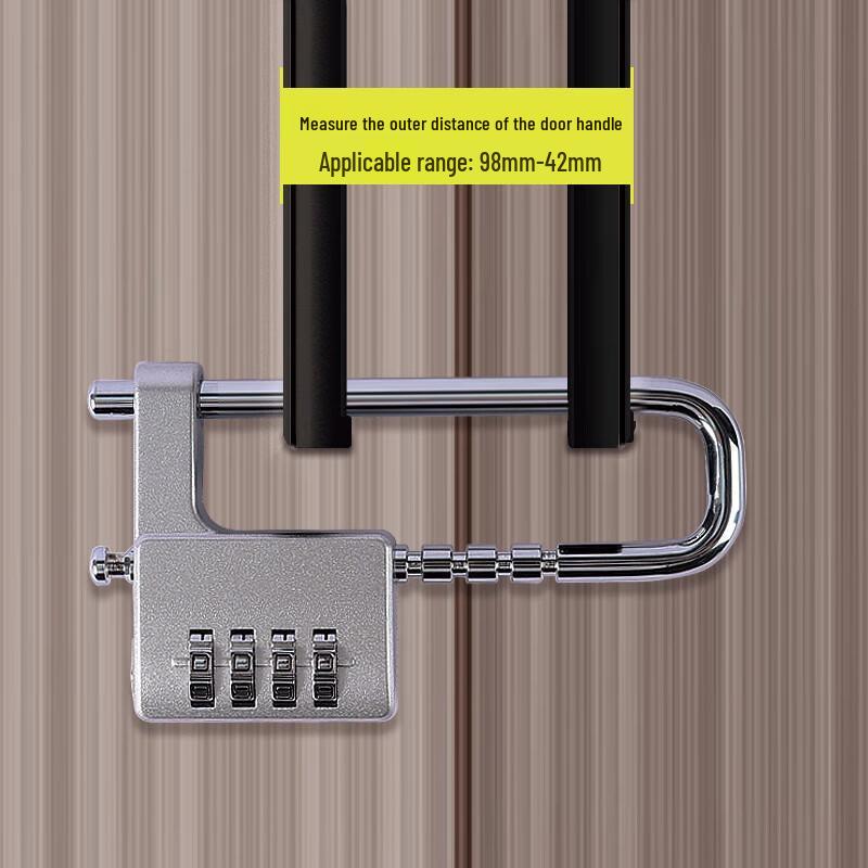 Adjustable Metal U-Shaped Combination Lock