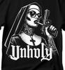 Unholy Nun T-Shirt: Gothic Horror, Satan Baphomet Design