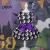 Breathable Pet Dress Halloween Dress, Pumpkin Ghost Bat Print Sleeveless Dog Costume for Small Medium Dogs, Cute Outfit Festival Holiday Party