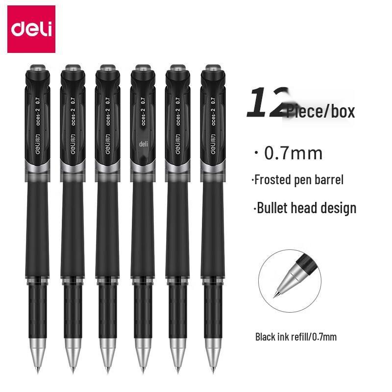 Deli Retractable Frosted Barrel Gel Pen