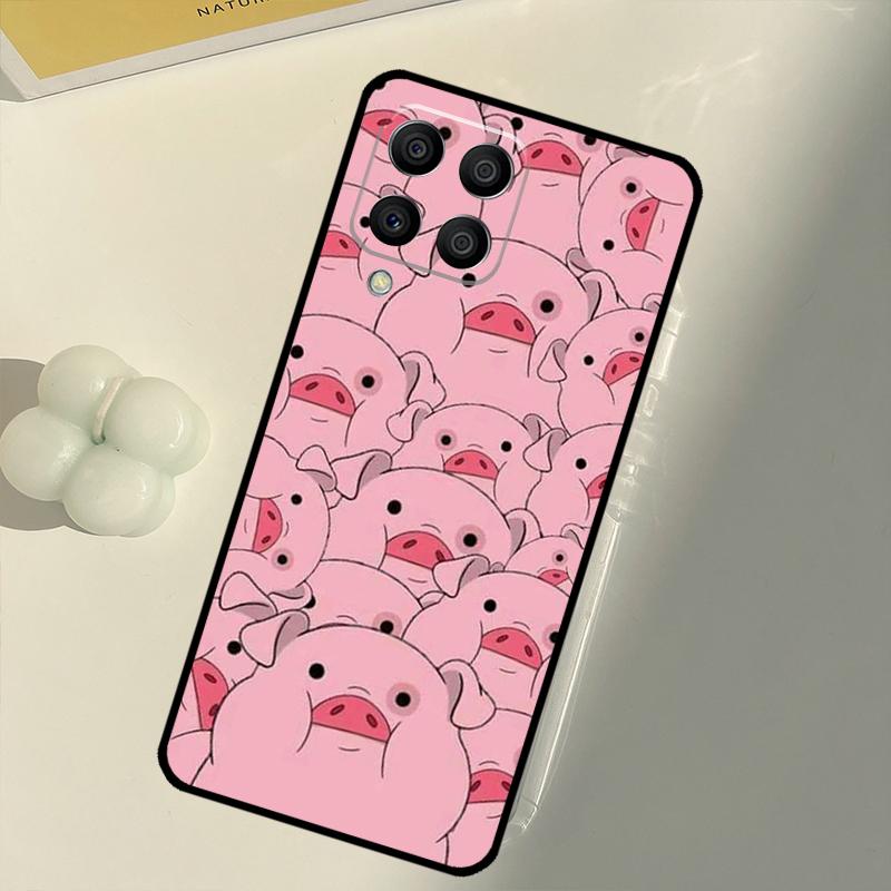 Cartoon Pig For Samsung Galaxy M33 M13 M14 M12 M32 M52 M31 M55 M15 M11 M21 M35 M53 M34 M54 M06 M16 Case