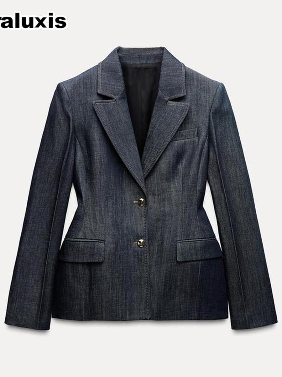 Spring Casual Denim Suit Jacket Vest
