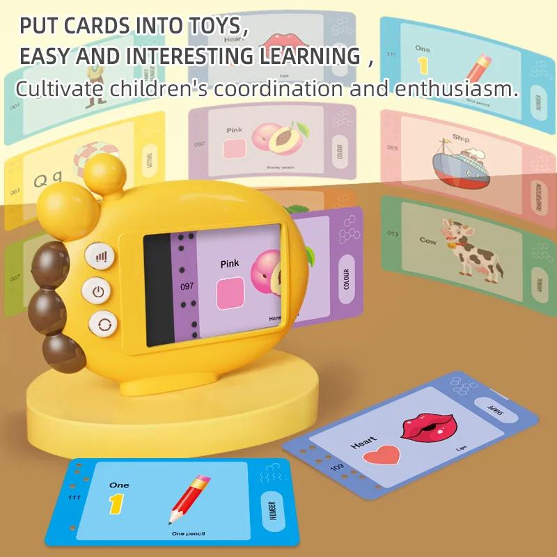 Giraffe Flash Card Reader Sight Words Language Games Learning English Russian Machine Kids Early Education Toy for Toddlers Gift