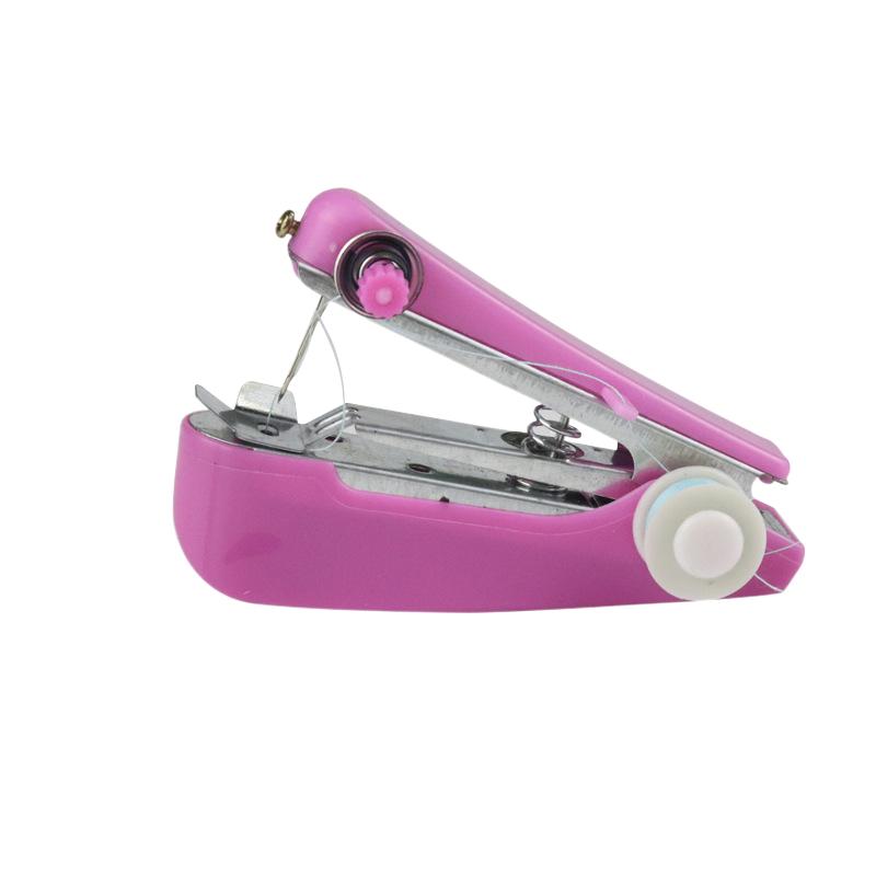 Handheld Sewing Machine Clothes Fabrics Sewing Accessories DIY Home Mini Manual Stitch Needlework Machine Sewing Tool Supplies
