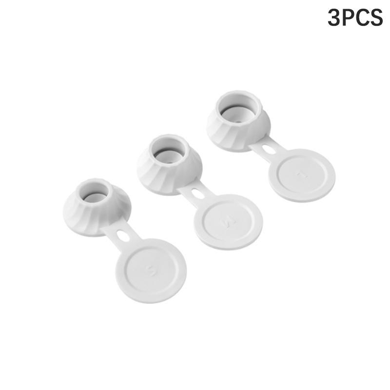 

Перевернутые крышки для бутылок Перевернутые крышки Набор из 6 бутылок 3 размеров Адаптеры Переходник Получите каждую каплю лосьонов белый