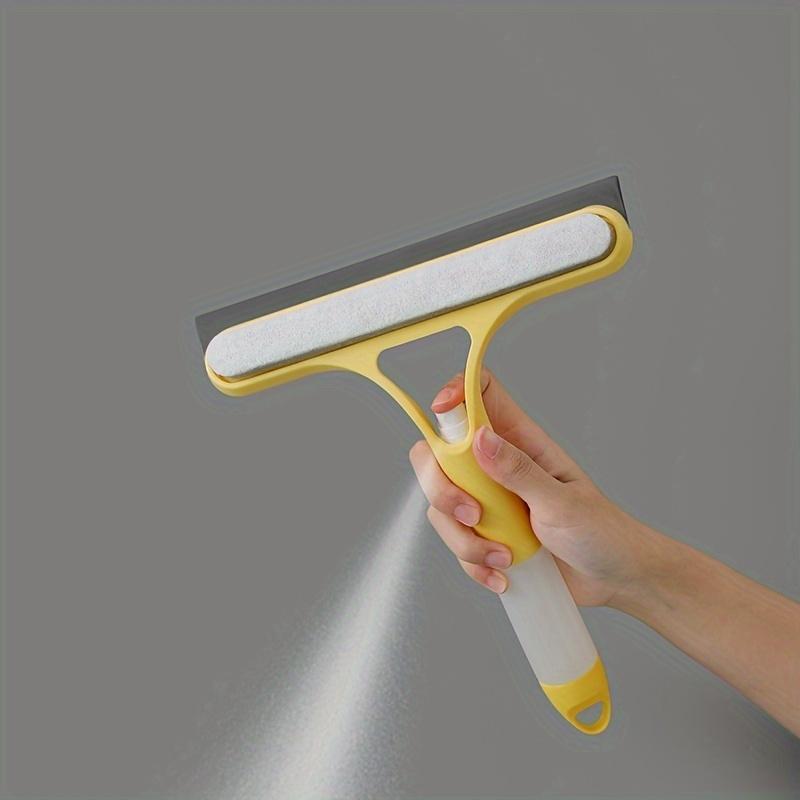 1 X 3-in-1 Window Cleaning Wiper, Glass Brush Household Cleaning Tool, Multifunctional Silicone Wiper for Windows, Glass, Shower Doors