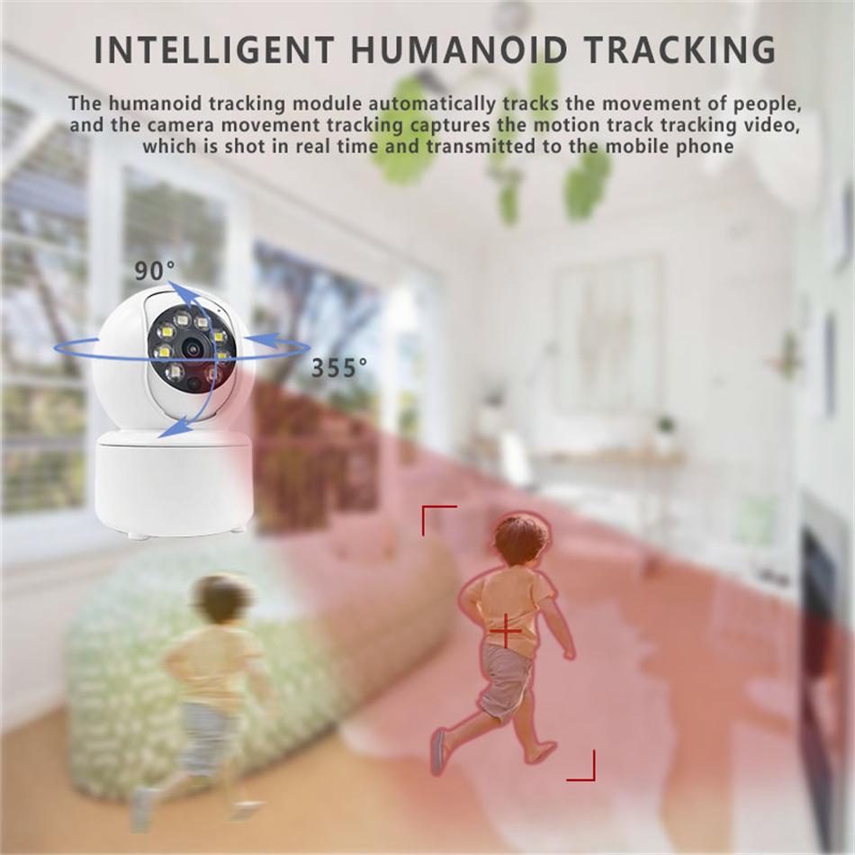 iCSee Dual-Light 360° PTZ HD WiFi Camera with Mobile Remote App, Day/Night Full-Color, 3MP