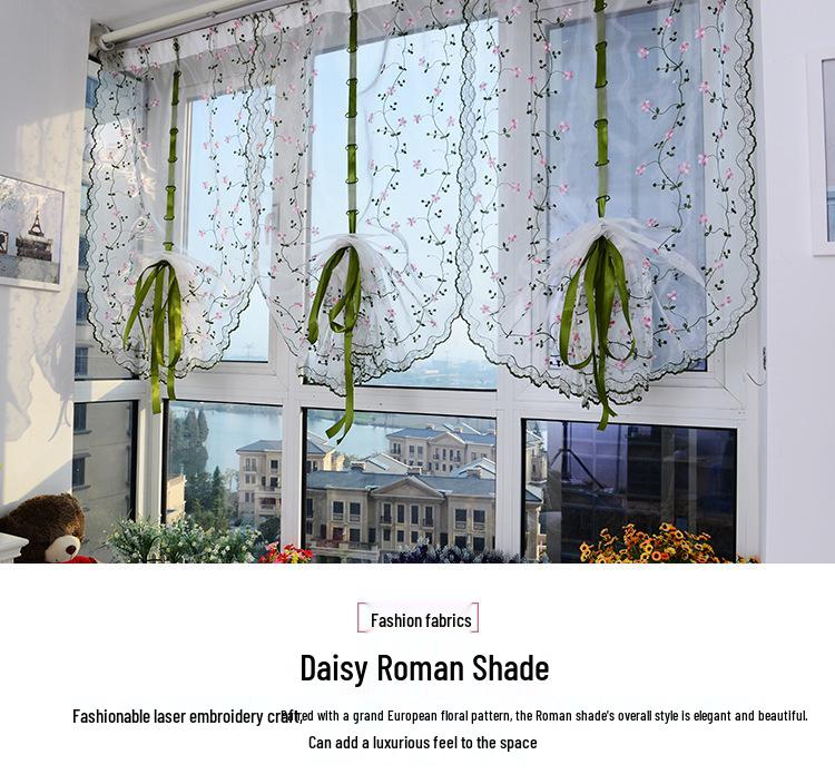 Zvedací polozatemňovací římská roleta Wisteria závěs do obývacího pokoje, ložnice a pracovny