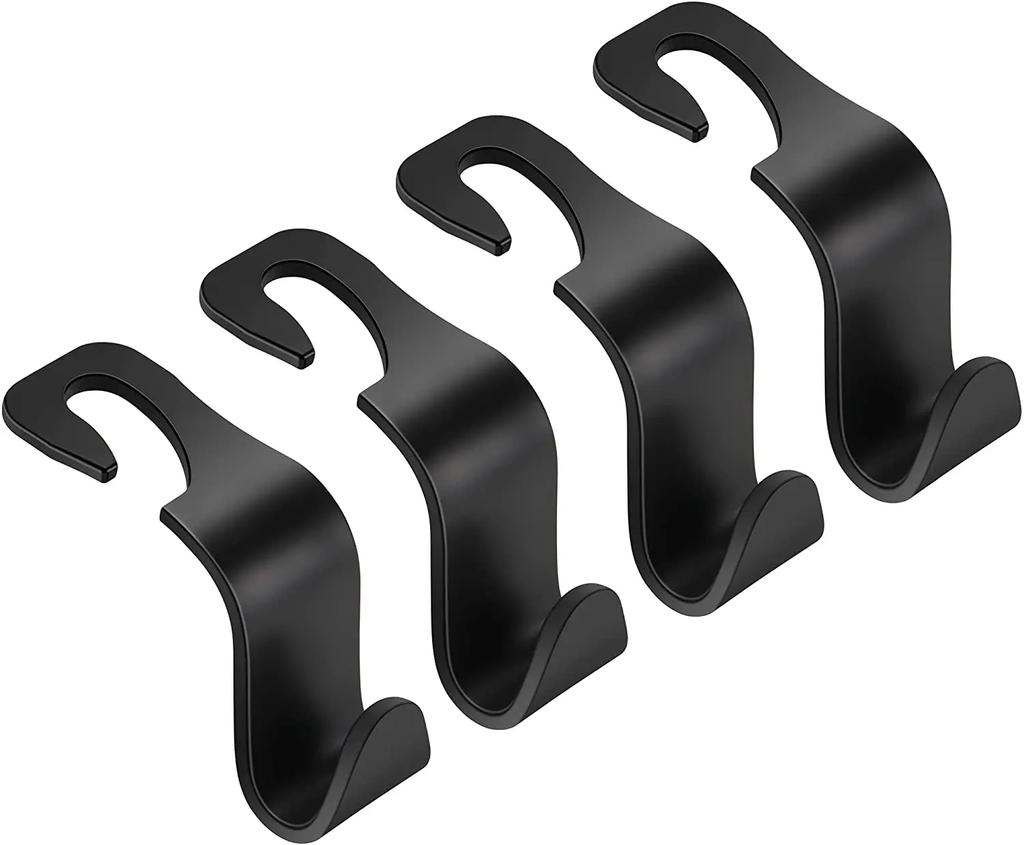 1/4Pcs Car Headrest Hooks Hanger for Bags Seat Back Organizer Holder Clips Auto Fastener Hooks Car Storage Interior Accessories