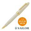 Sailor 1911 Gold Profit Large 21K Fountain Pen White Medium Nib 11-2021-410
