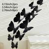 12Pcs 3D Butterfly Wall Decors Decorations Crafts Artwork Murals Art Decals Stickers for