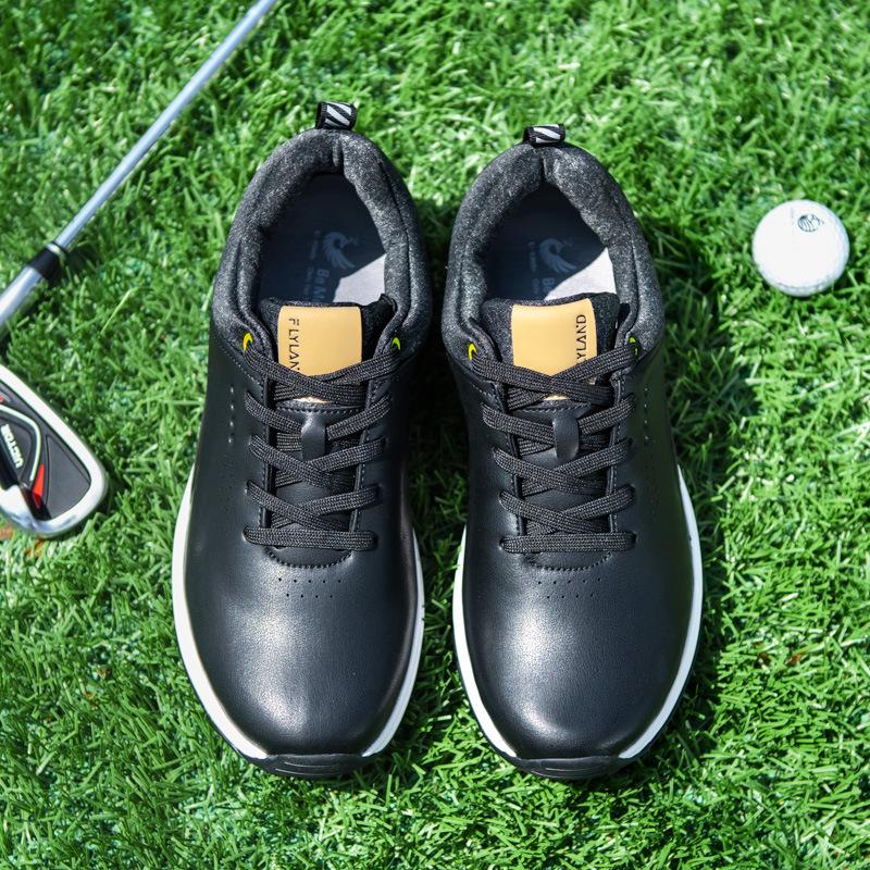 Men's Cross Golf Lace-up Spike-less Breathable Casual Outdoor Golf Shoes