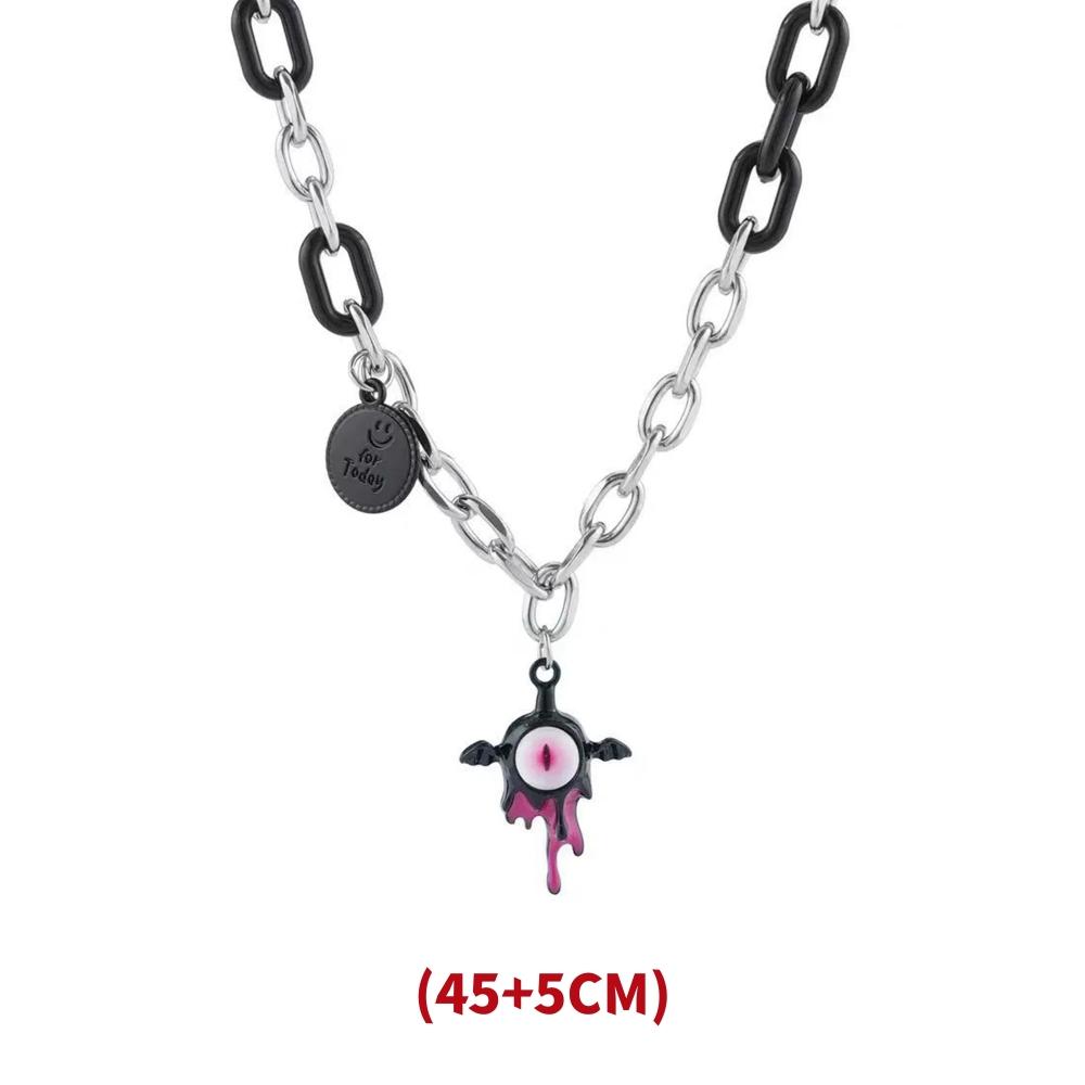 

Y2K Thorn Love Pendant Necklace For Man Woman Titanium Steel Double layer Sweater Chain Hip Hop Couple Jewelry Kpop Gift