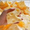 Shapeable Jumbo Cheese Cube Stress Ball Squishy Texture Anti-Stress Cheese Squeeze Fidget Toy Non-Bounce Asmr Sensory Stress Toy