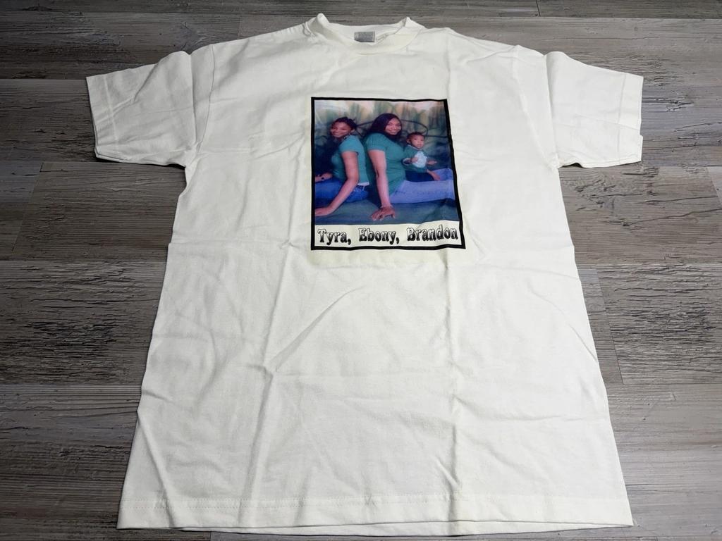 Vintage Family Portrait T-Shirt Glamour Shots Tyra Ebony Brandon Size Medium