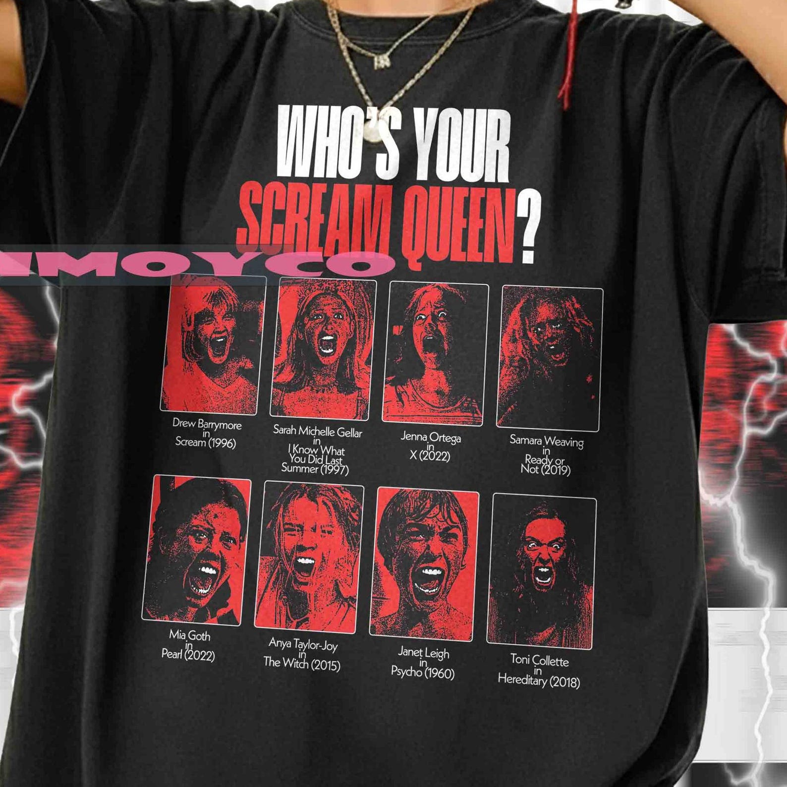 Who Your SCREAM Queen Shirt, Scream Vintage T-Shirt, Scream Retro 90s Tshirt, Bootleg Tee, Scream Sweater, Ghostface Killer, Horror Movie S