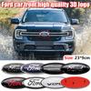 22.5cm Ford Front Grille Logo 3-foot Fixed Hood Badge Badge Sticker For Ford Focus Mk2 Mk3 Fiesta Mk7 Ranger Mondeo Accessories