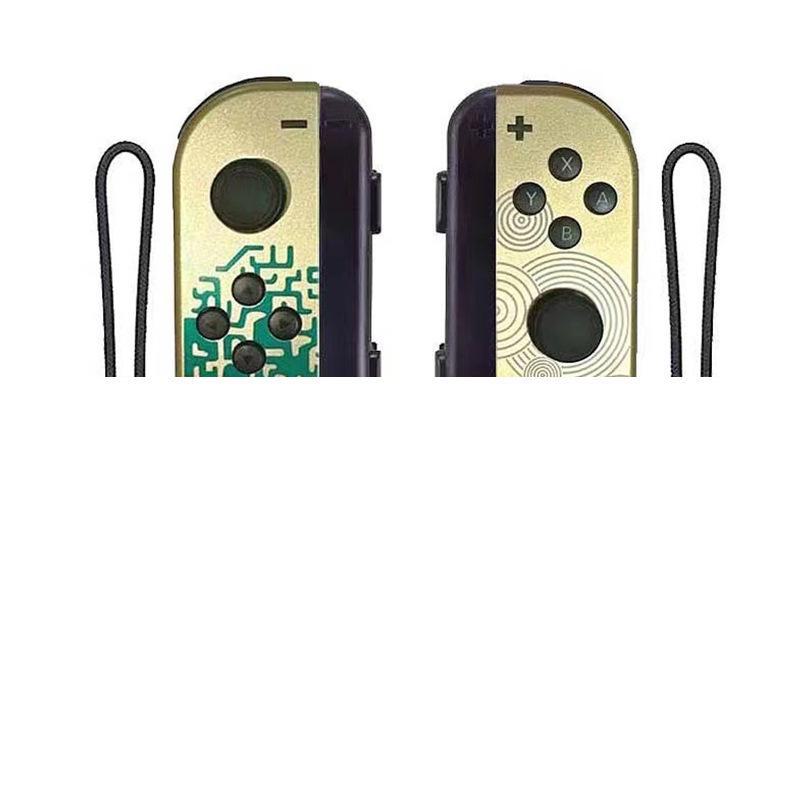 NS Switch JoyCon Bluetooth Controller with Left/Right Handles, Remote Wake-Up, and Hand Strap