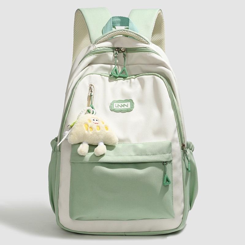Spring New High-value School Bags Fresh Sweet Primary School Girl Students Book Bag for Grade 3-6 High Quality Nylon Lightweight Backpack with Pendant
