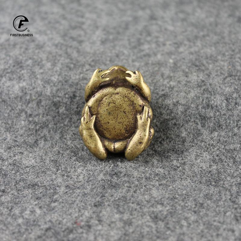 Lucky Rich copper toads frog Golden toad Animal solid copper Statue Animal mascot Decor Home Pure copper Carving Car Decorations