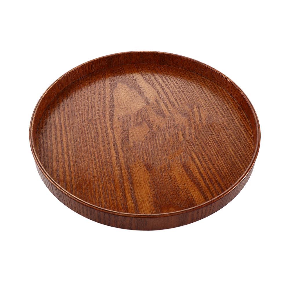 Round 21cm/24cm/27cm/30cm Traditional Kitchenware Chinese Style Snack Plate Storage Trays Tea Tray Salad Bowl Platter