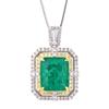 Schmuck Kupferboden Vergoldet Simulationssmaragd Quadrat Handgelenk Damen Set 12 * 16-12 * 14