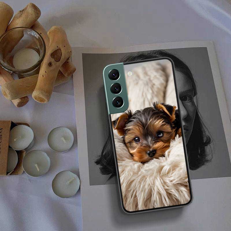 Yorkshire Terrier Dog Phone Case For Samsung Galaxy S22 S25 Ultra S21 S10 Plus S26 Edge S20 S23 S24 FE Cover Silicone Soft T