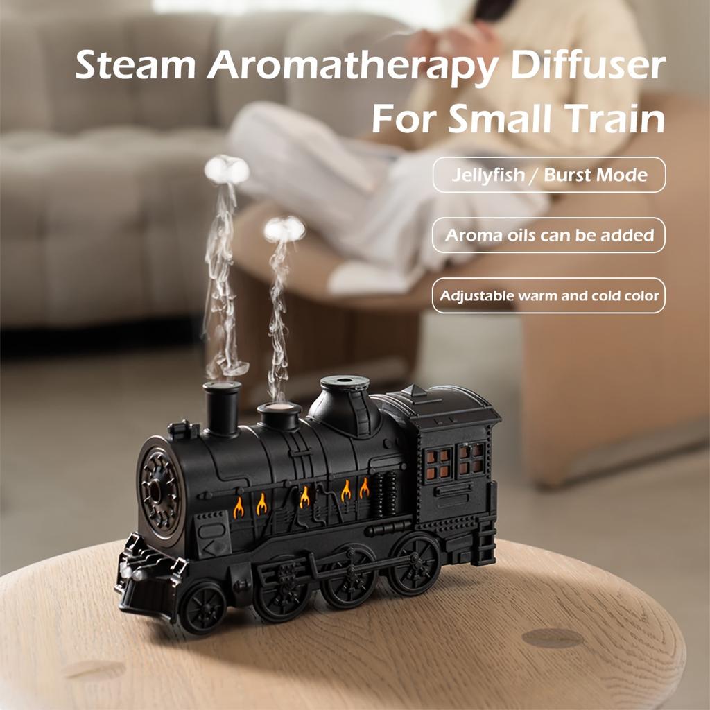 2026 NEW Mini Train Shape Essential Oil Diffuser with Light Cool Mist Air Humidifier Aromatherapy Diffuser for Home Office