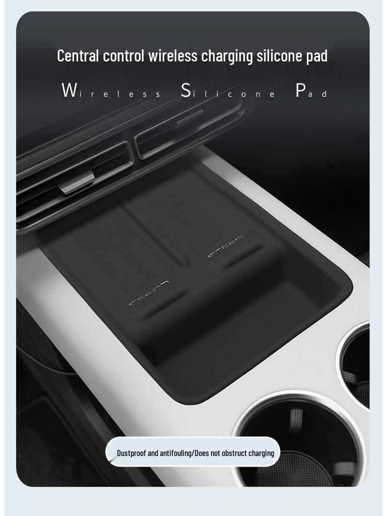 Ideal MEGA Center Console Wireless Charging Anti-Slip Silicone Pad for Car Interior Protection
