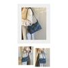 Women Vintage Large Capacity Soft PU Shoulder Bag with Belt Detail for Daily Commute