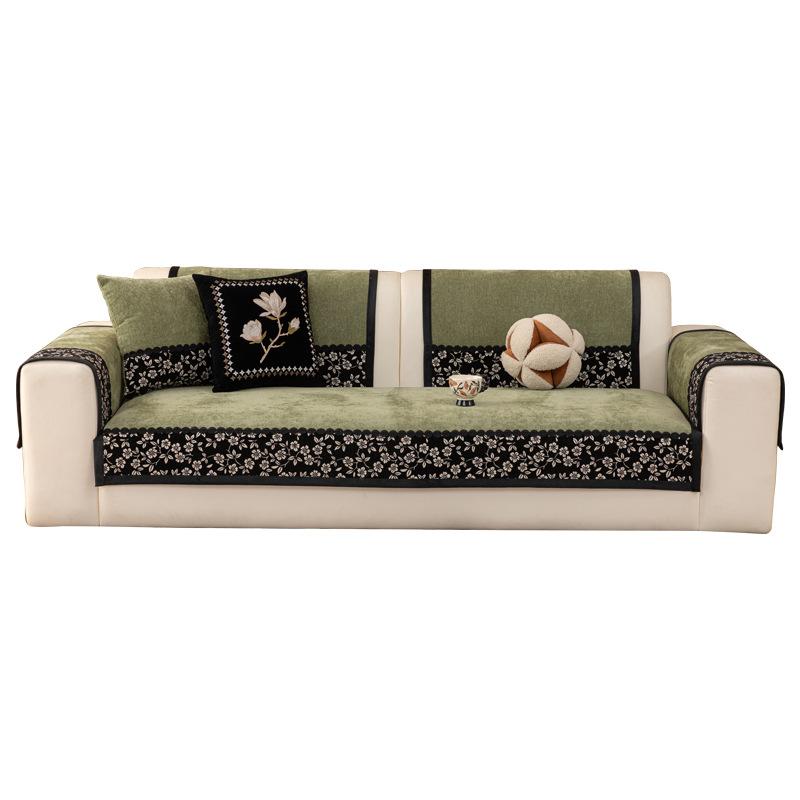 French Retro 2025 New Sofa Cushion Universal In All Seasons, High-end Non-slip Leather Seat Cushion Cover Cover Cloth Towel