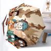 Hilda Cartoon pattern, automatic folding umbrella, portable and foldable design, 8 ribs, a Christmas or birthday gift.