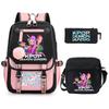 Witch Hunters Kpopdemonhunters Student School Bag Shoulder Bag Casual Pencil Bag Three-Piece Set