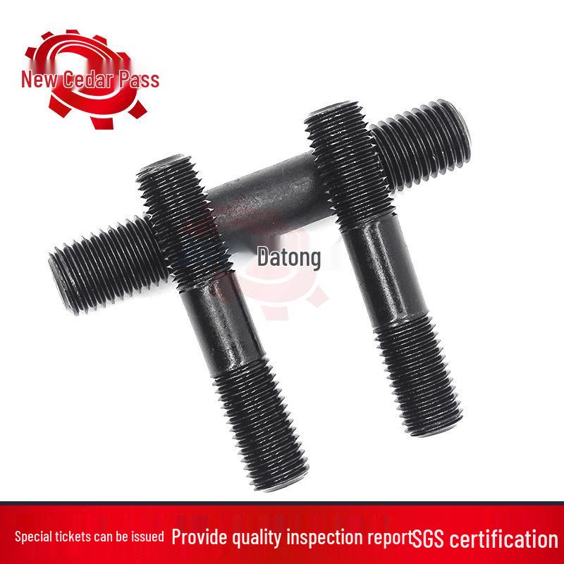 High-Strength Full-Thread Stud Bolt, Grade 8.8/10.9/12.9, 35CrMoA, Chemical Industry, American Standard
